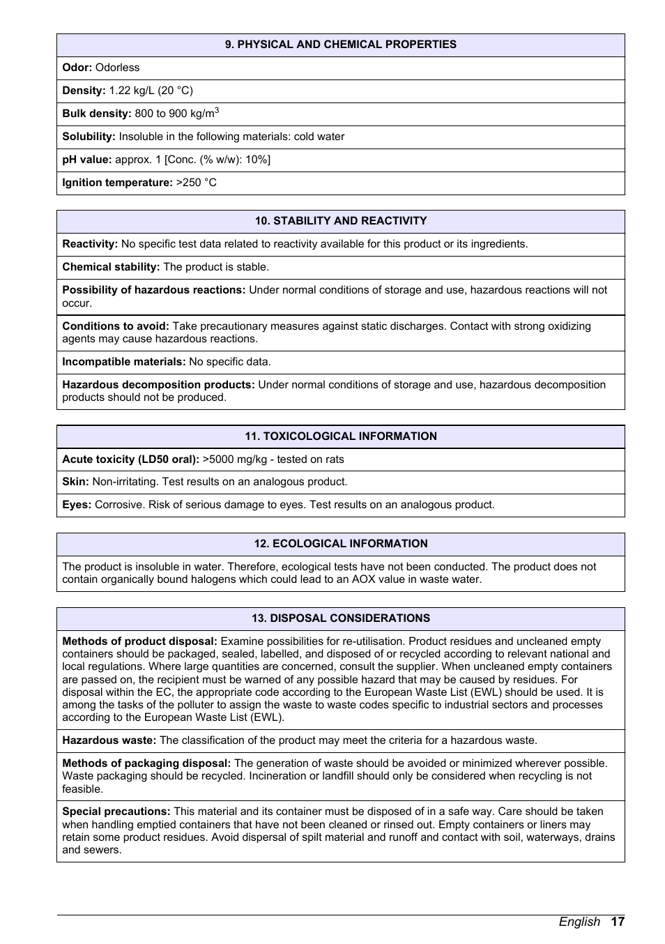 Hach-Lange HACH 9523 User Manual | Page 19 / 22