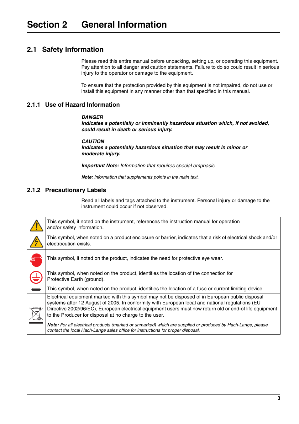 1 safety information | Hach-Lange pHD sc User Manual | Page 9 / 44