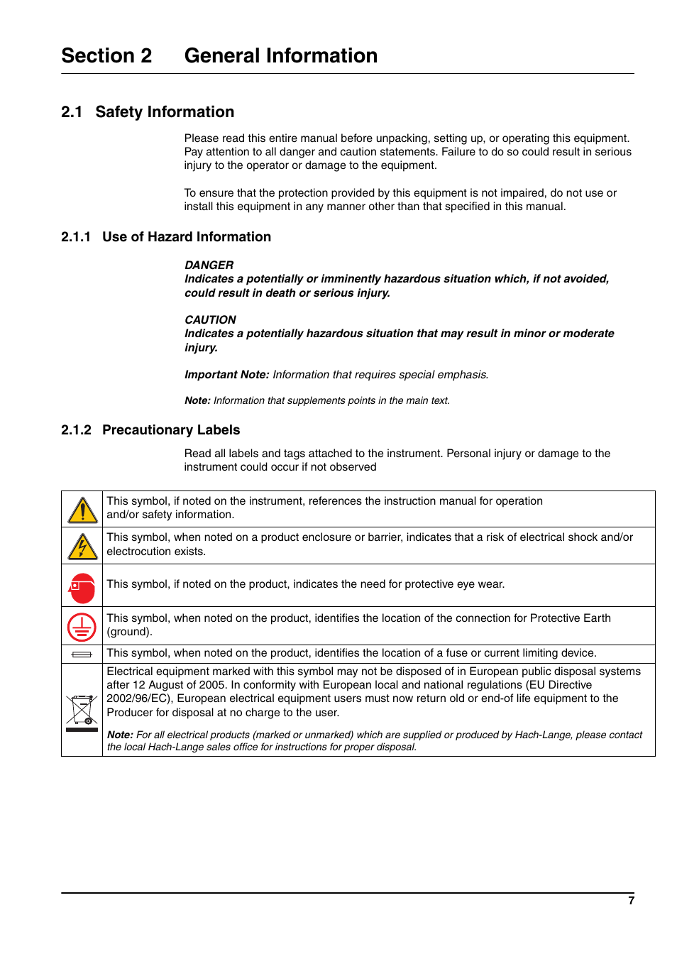 1 safety information | Hach-Lange 3705 sc User Manual | Page 9 / 38