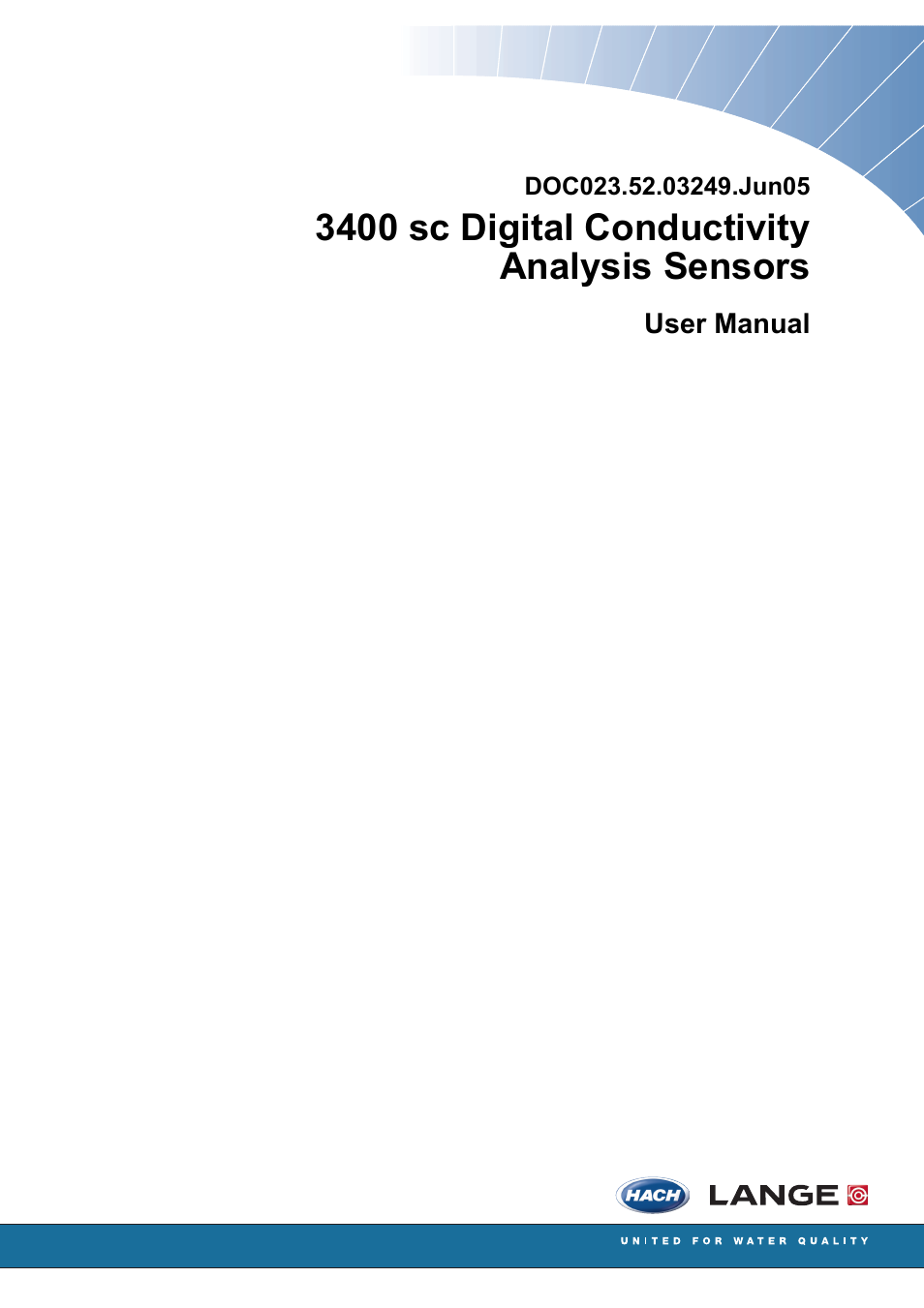 Hach-Lange 3400 sc User Manual | 52 pages
