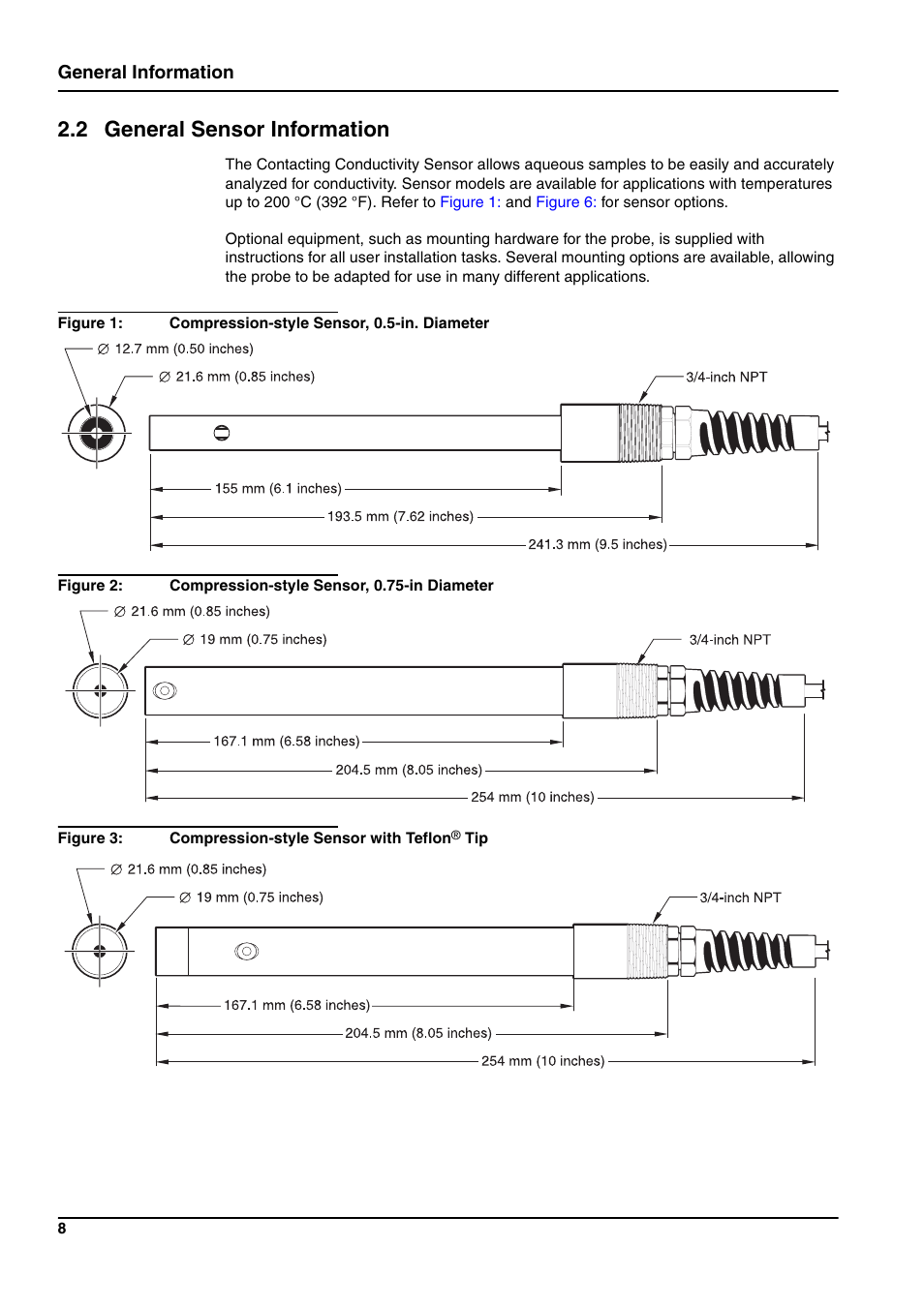 2 general sensor information, General information | Hach-Lange 3400 sc User Manual | Page 12 / 52