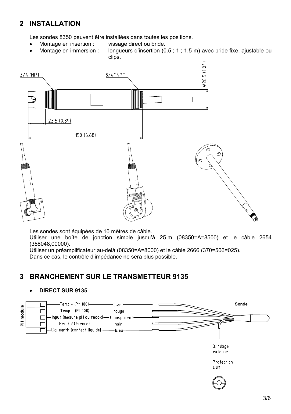 2 installation | Hach-Lange POLYMETRON 8350_8351 User Manual User Manual | Page 13 / 36