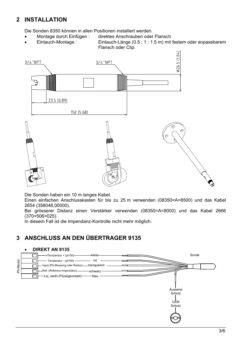 2 installation | Hach-Lange POLYMETRON 8350_8351 User Manual User Manual | Page 19 / 36