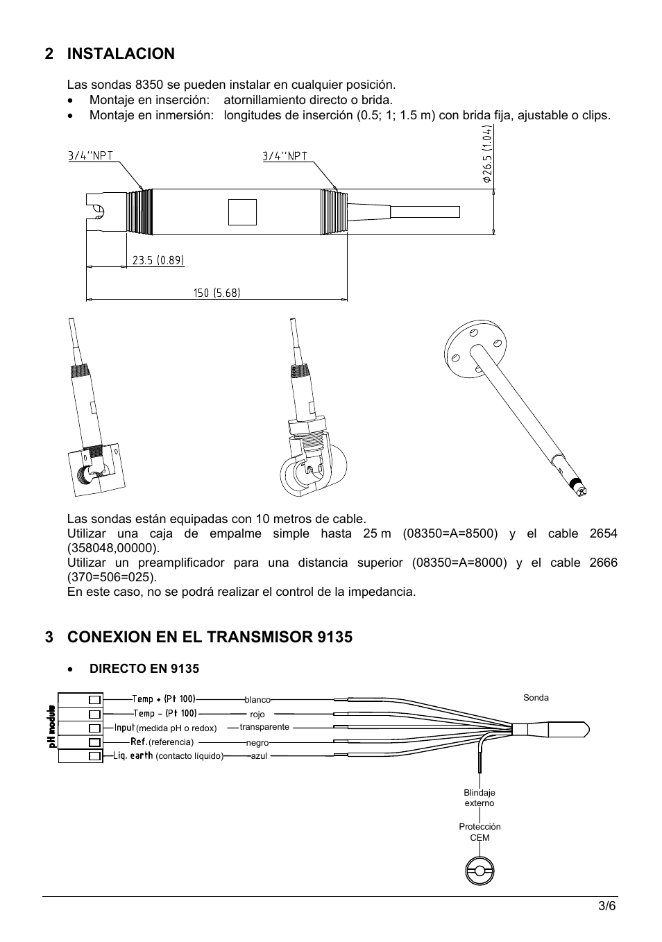 2 instalacion | Hach-Lange POLYMETRON 8350_8351 User Manual User Manual | Page 25 / 36