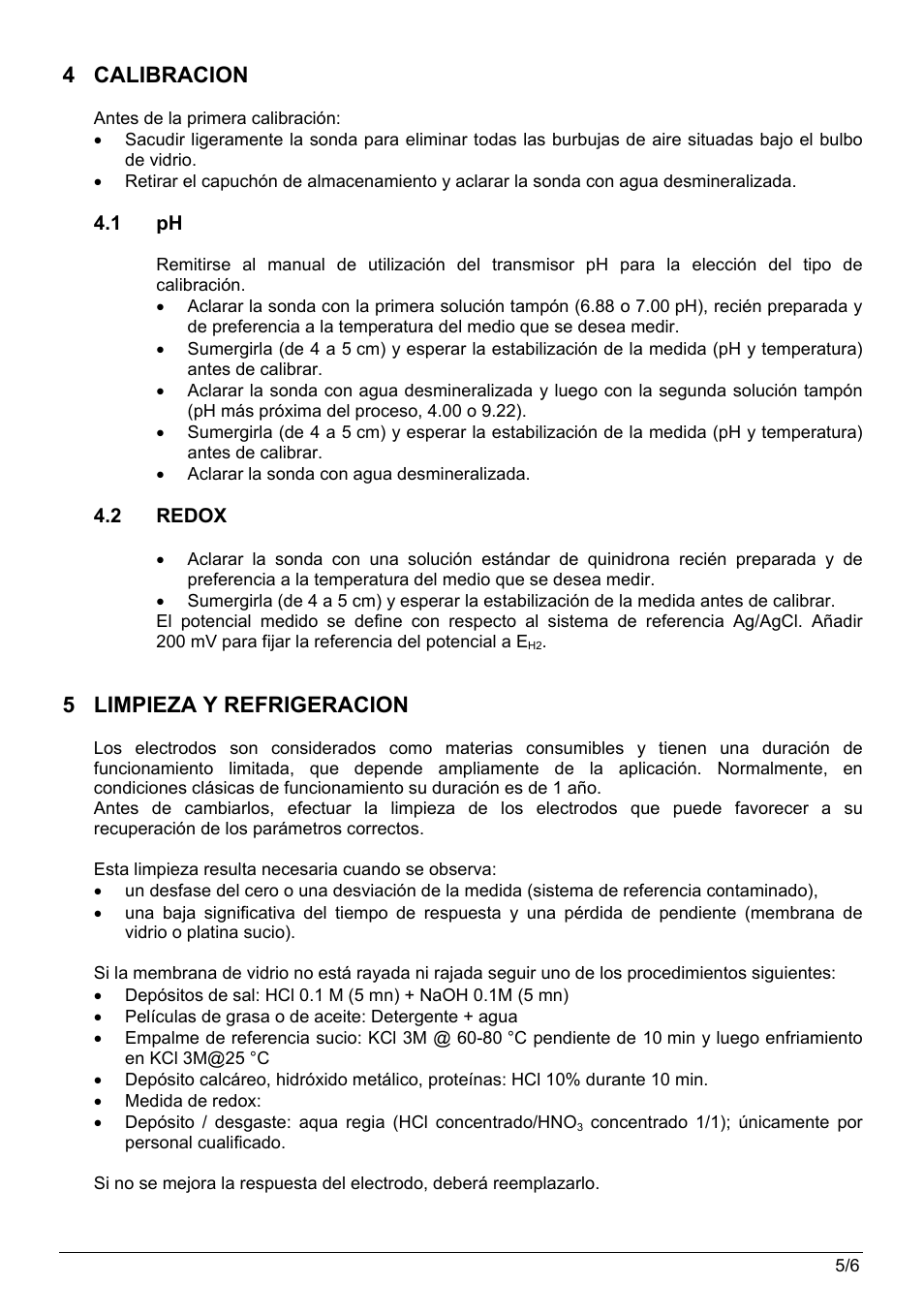 4 calibracion, 5 limpieza y refrigeracion | Hach-Lange POLYMETRON 8350_8351 User Manual User Manual | Page 27 / 36