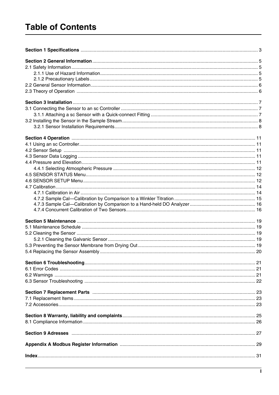 Hach-Lange 5740 sc User Manual | Page 5 / 36