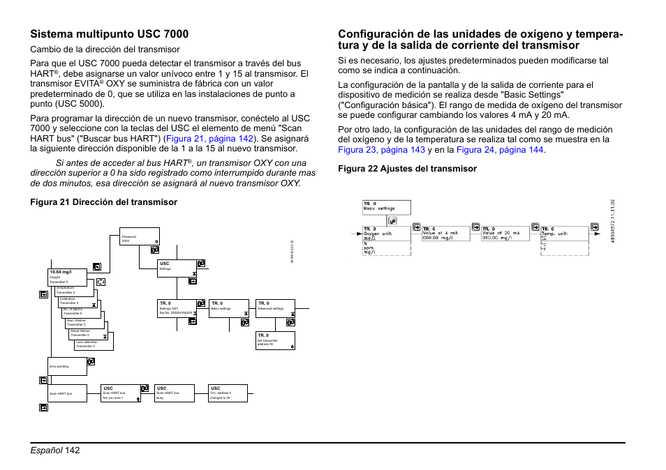 Sistema multipunto usc 7000, Español 142 | Hach-Lange EVITA OXY Basic User Manual User Manual | Page 142 / 375