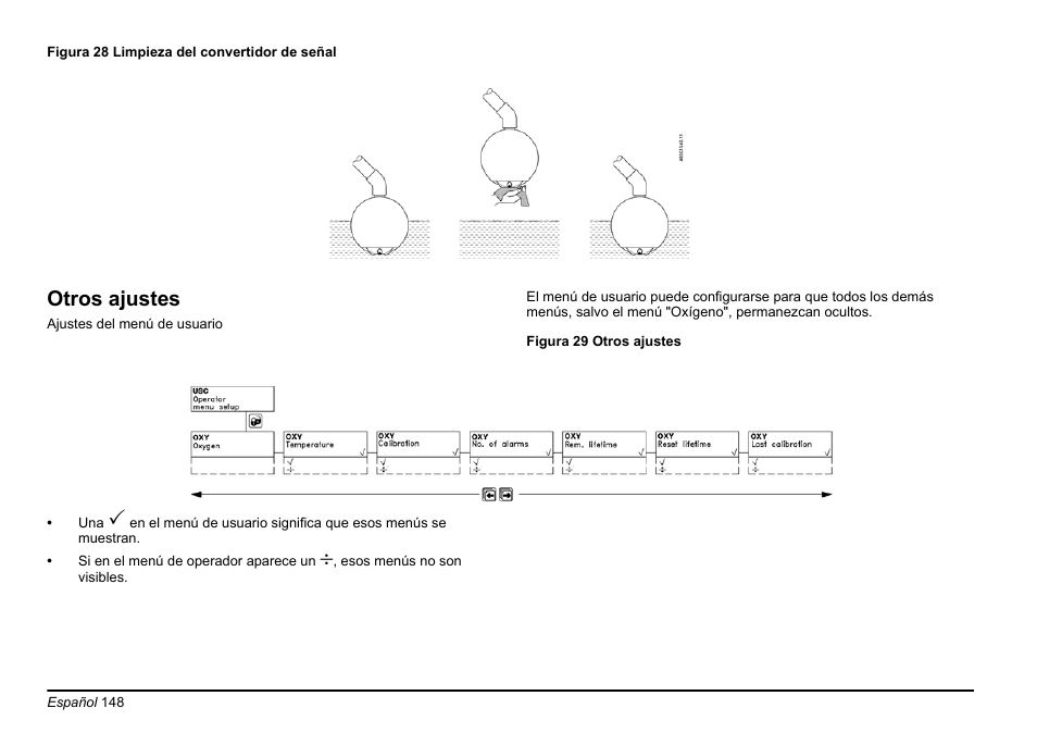 Onsulte la, Figura 29, Otros ajustes | Hach-Lange EVITA OXY Basic User Manual User Manual | Page 148 / 375