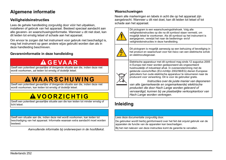G e va a r, Algemene informatie, Inleiding | Hach-Lange EVITA OXY Basic User Manual User Manual | Page 252 / 375