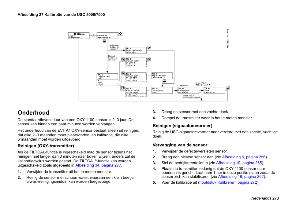 Onderhoud | Hach-Lange EVITA OXY Basic User Manual User Manual | Page 273 / 375