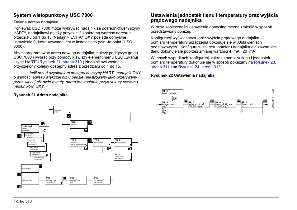 System wielopunktowy usc 7000, Polski 310 | Hach-Lange EVITA OXY Basic User Manual User Manual | Page 310 / 375