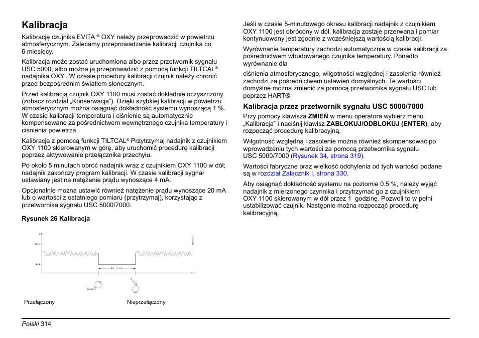 Rozdział, Kalibracja | Hach-Lange EVITA OXY Basic User Manual User Manual | Page 314 / 375