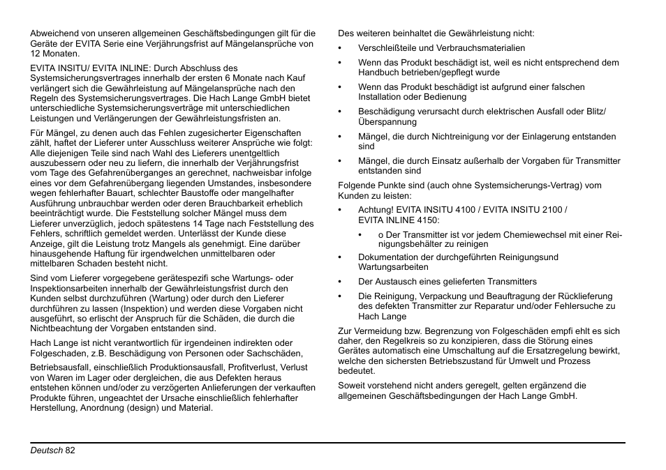 Hach-Lange EVITA OXY Basic User Manual User Manual | Page 82 / 375