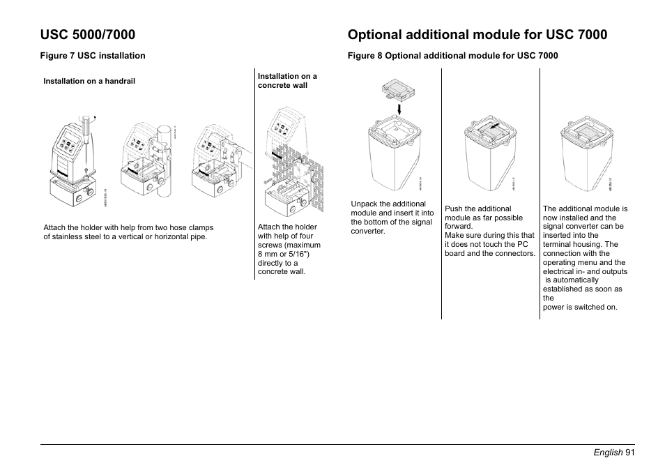 Optional additional module for usc 7000 | Hach-Lange EVITA OXY Basic User Manual User Manual | Page 91 / 375
