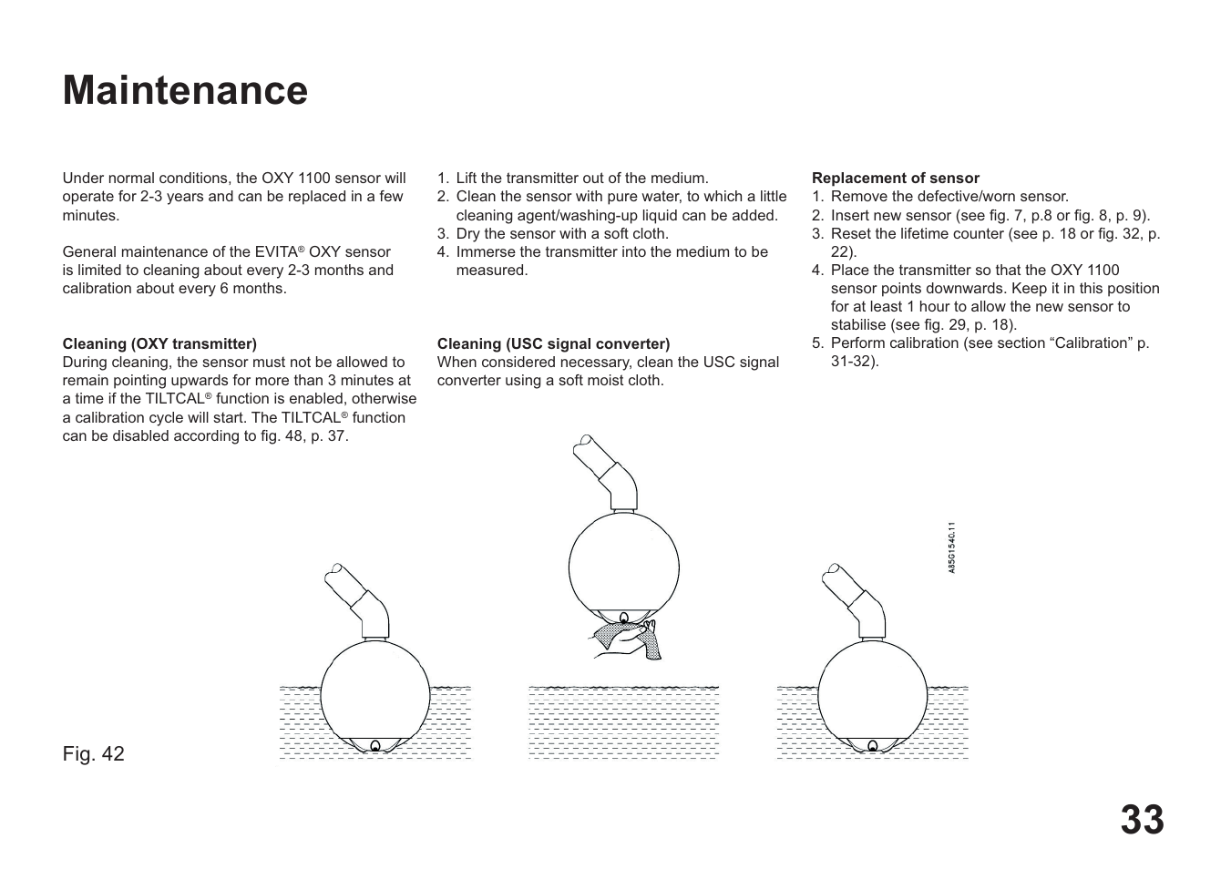 33 maintenance | Hach-Lange EVITA OXY User Manual User Manual | Page 35 / 60