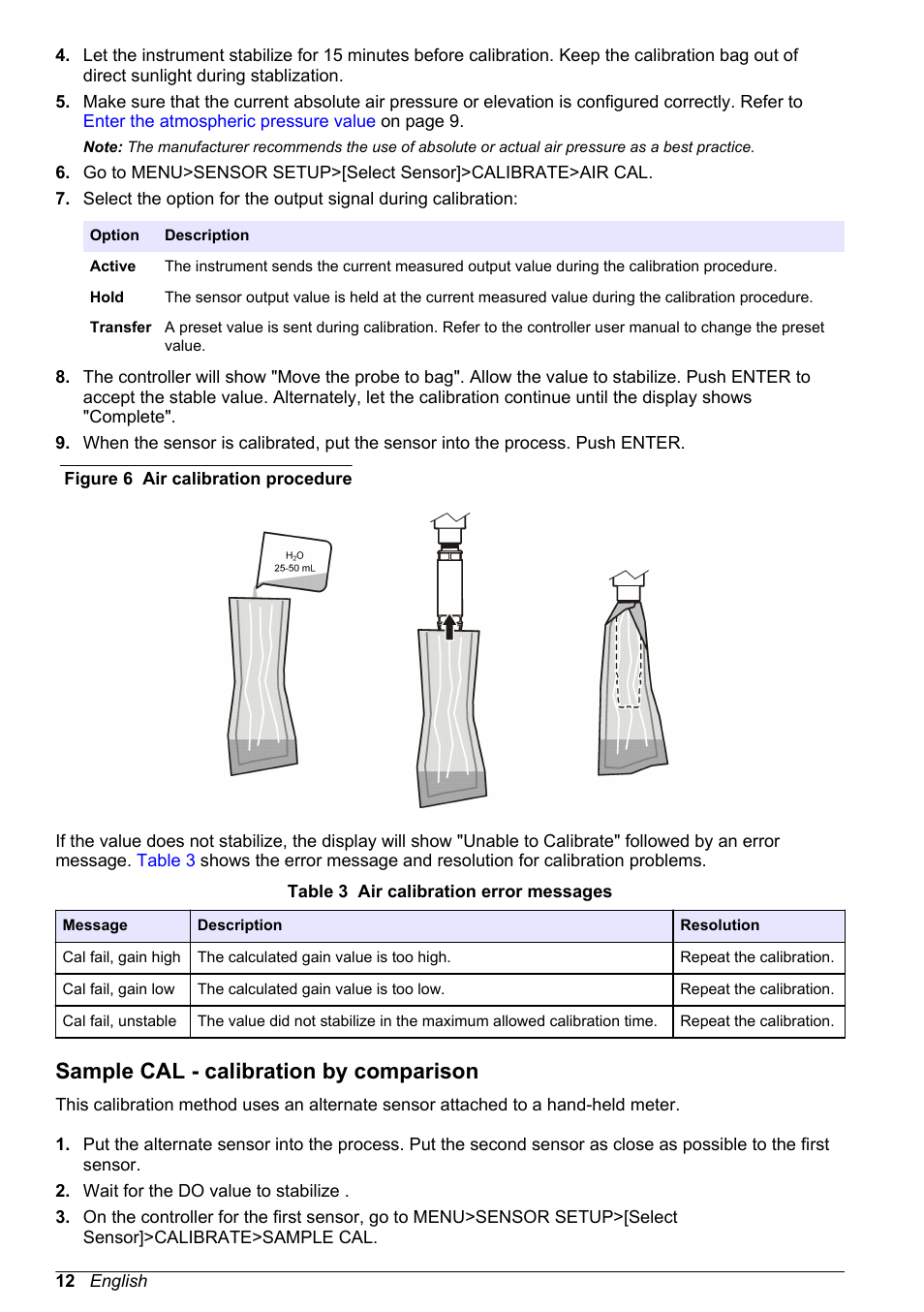 Sample cal - calibration by comparison | Hach-Lange LDO Sensor User Manual | Page 12 / 394