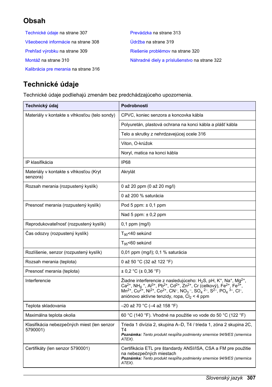 Hach-Lange LDO Sensor User Manual | Page 307 / 394