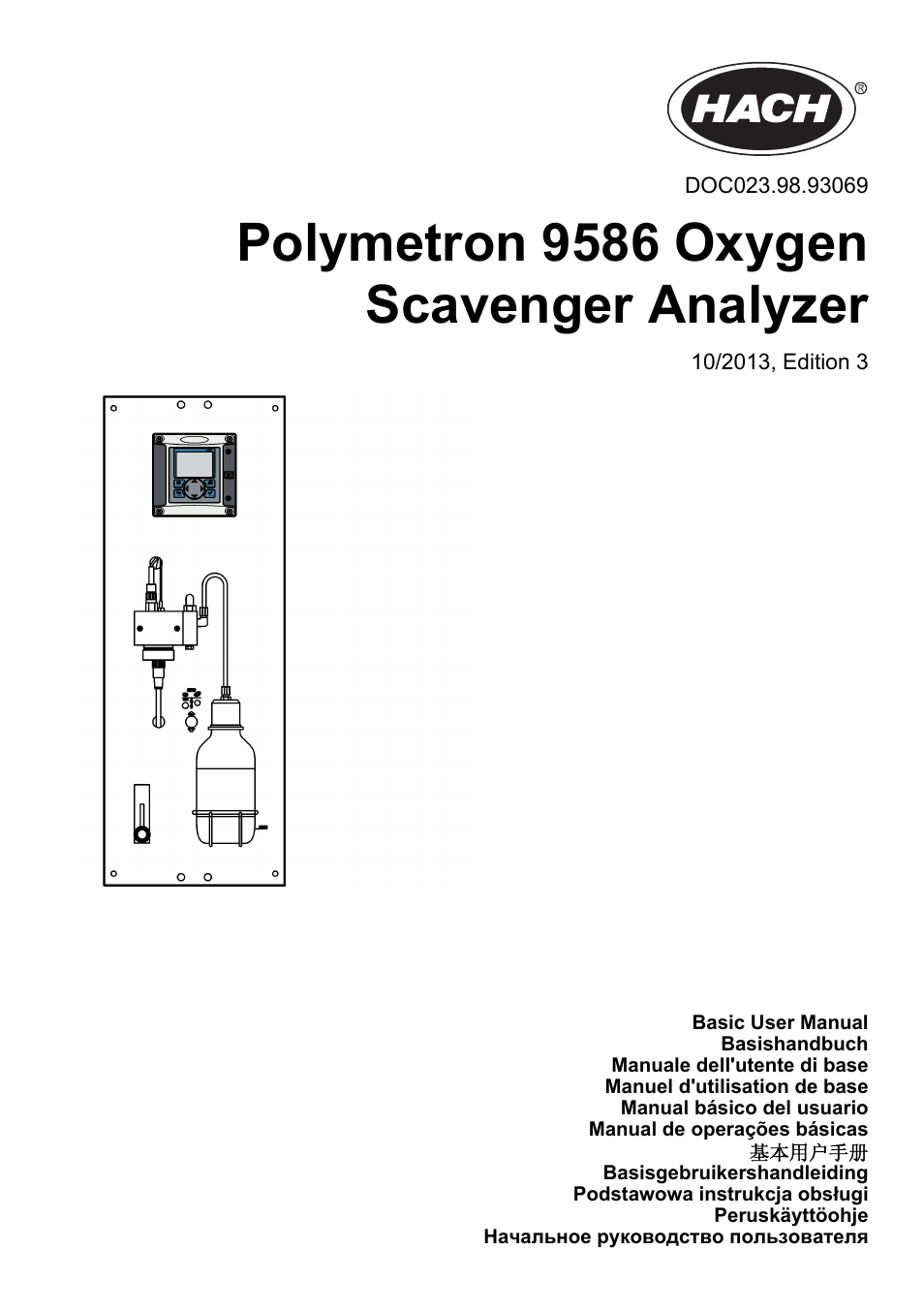 Hach-Lange POLYMETRON 9586 User Manual | 252 pages