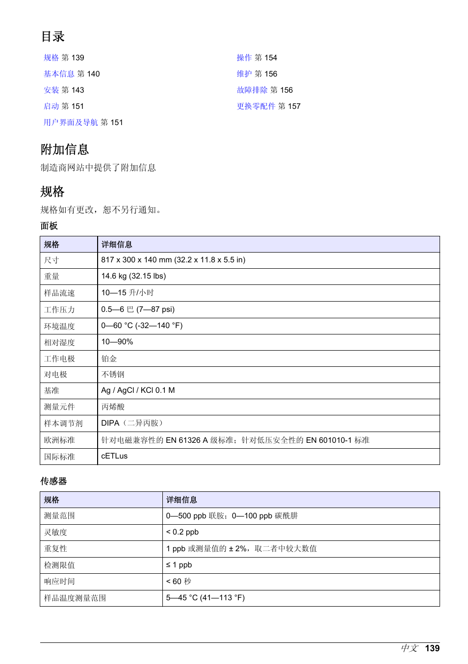 基本用户手册, 附加信息 | Hach-Lange POLYMETRON 9586 User Manual | Page 139 / 252