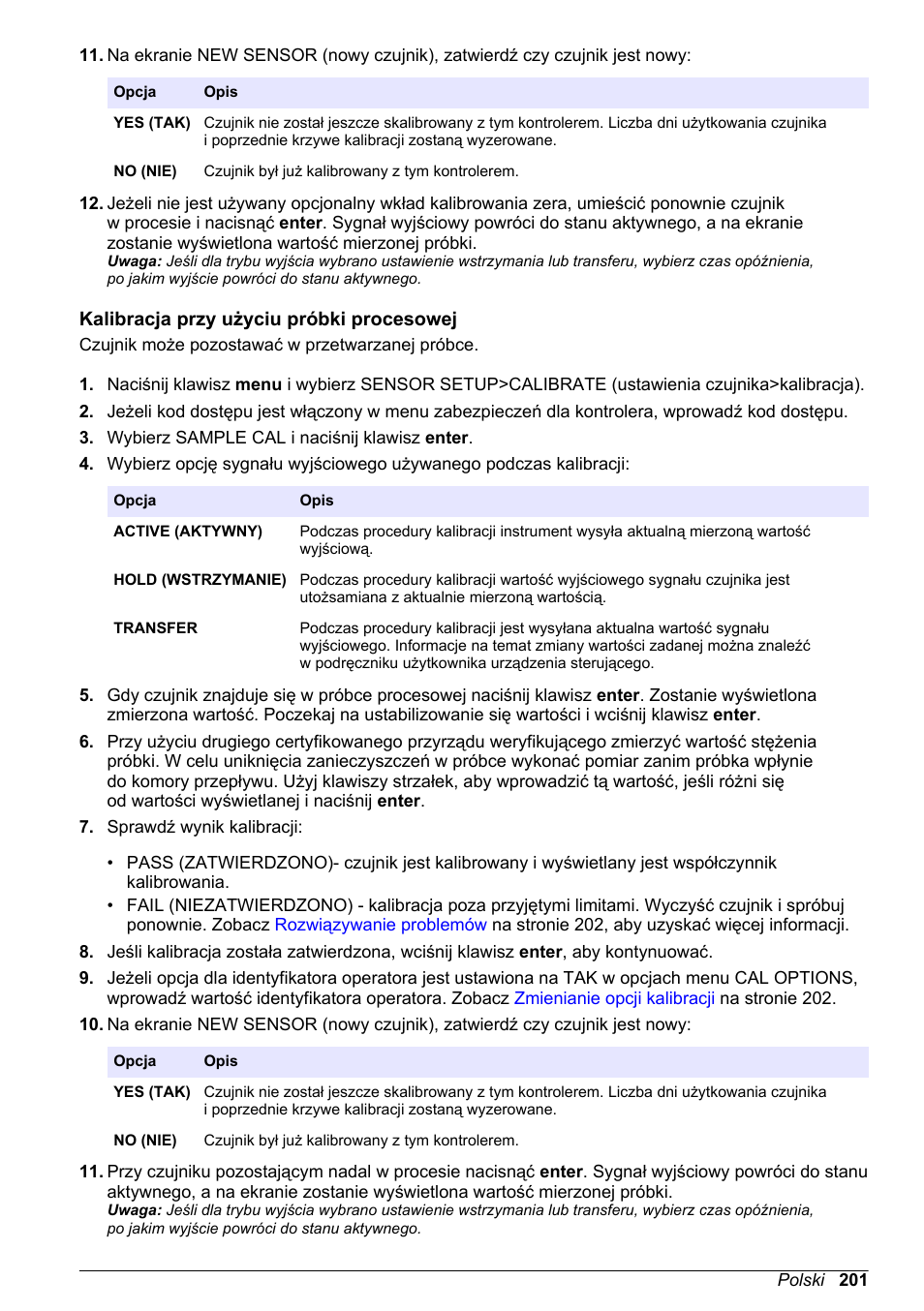 Kalibracja przy użyciu próbki procesowej | Hach-Lange POLYMETRON 9586 User Manual | Page 201 / 252