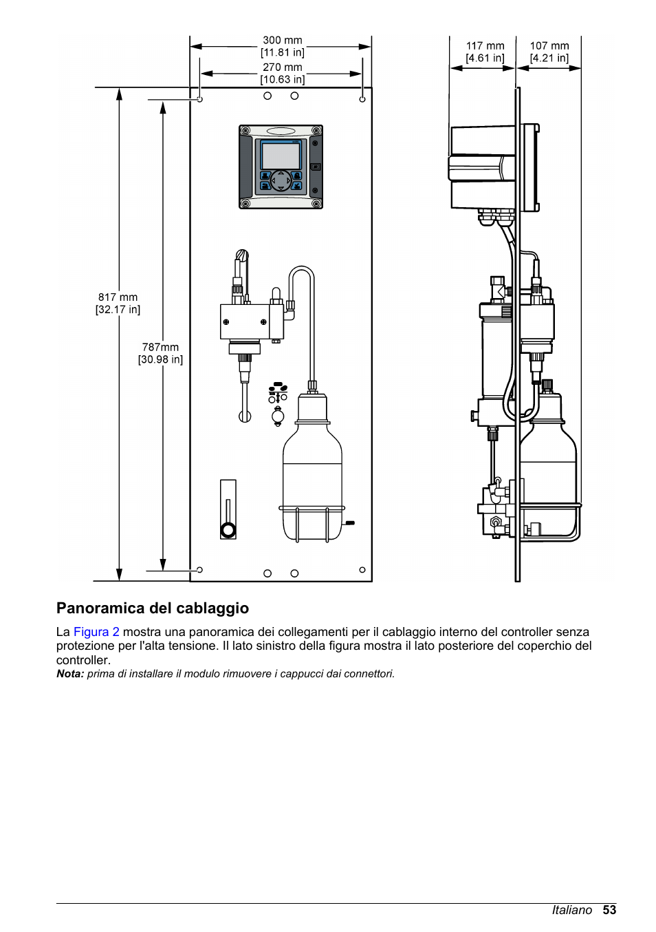 Panoramica del cablaggio | Hach-Lange POLYMETRON 9586 User Manual | Page 53 / 252