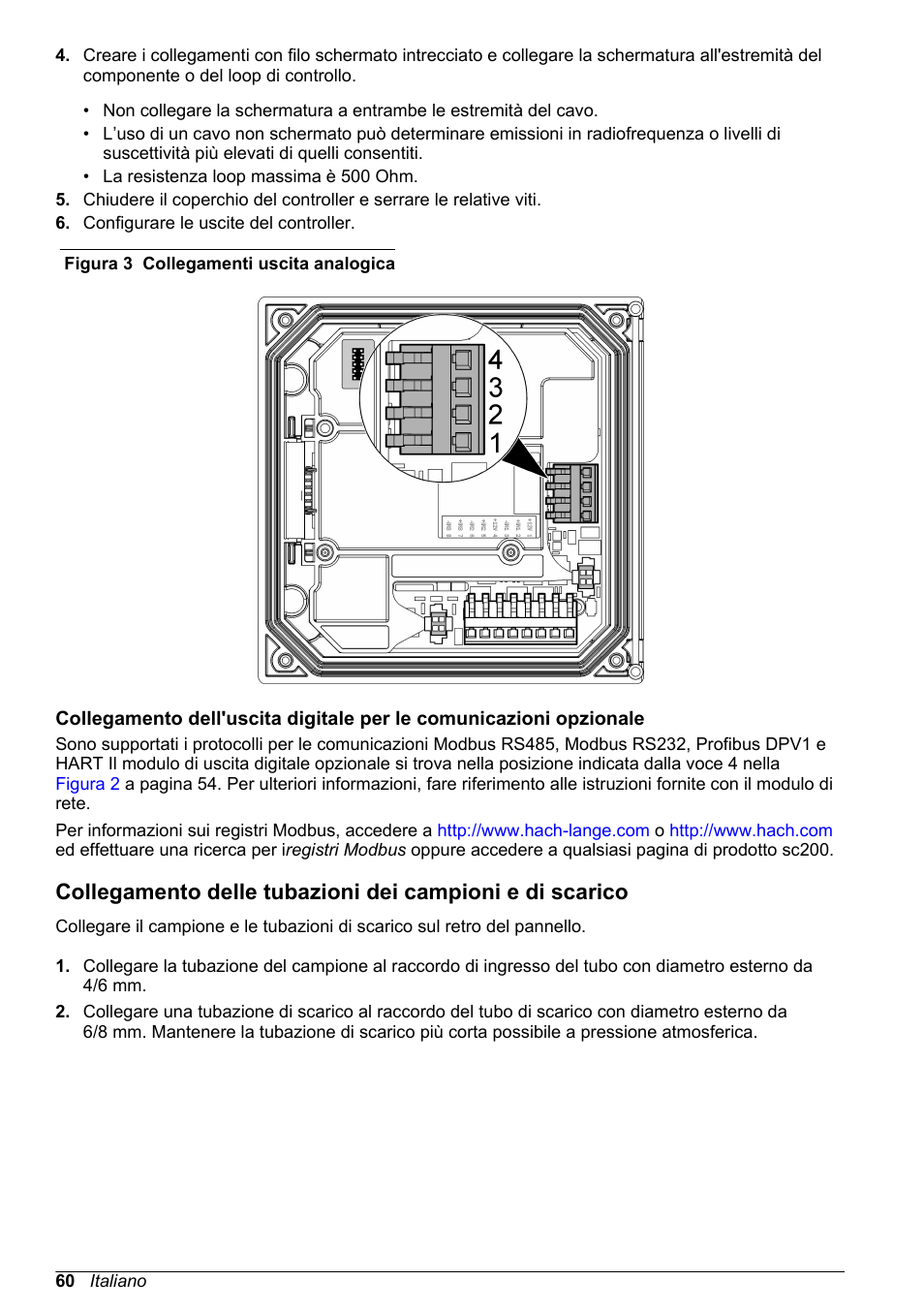Figura 3, Queste uscite vengono solitamente | Hach-Lange POLYMETRON 9586 User Manual | Page 60 / 252