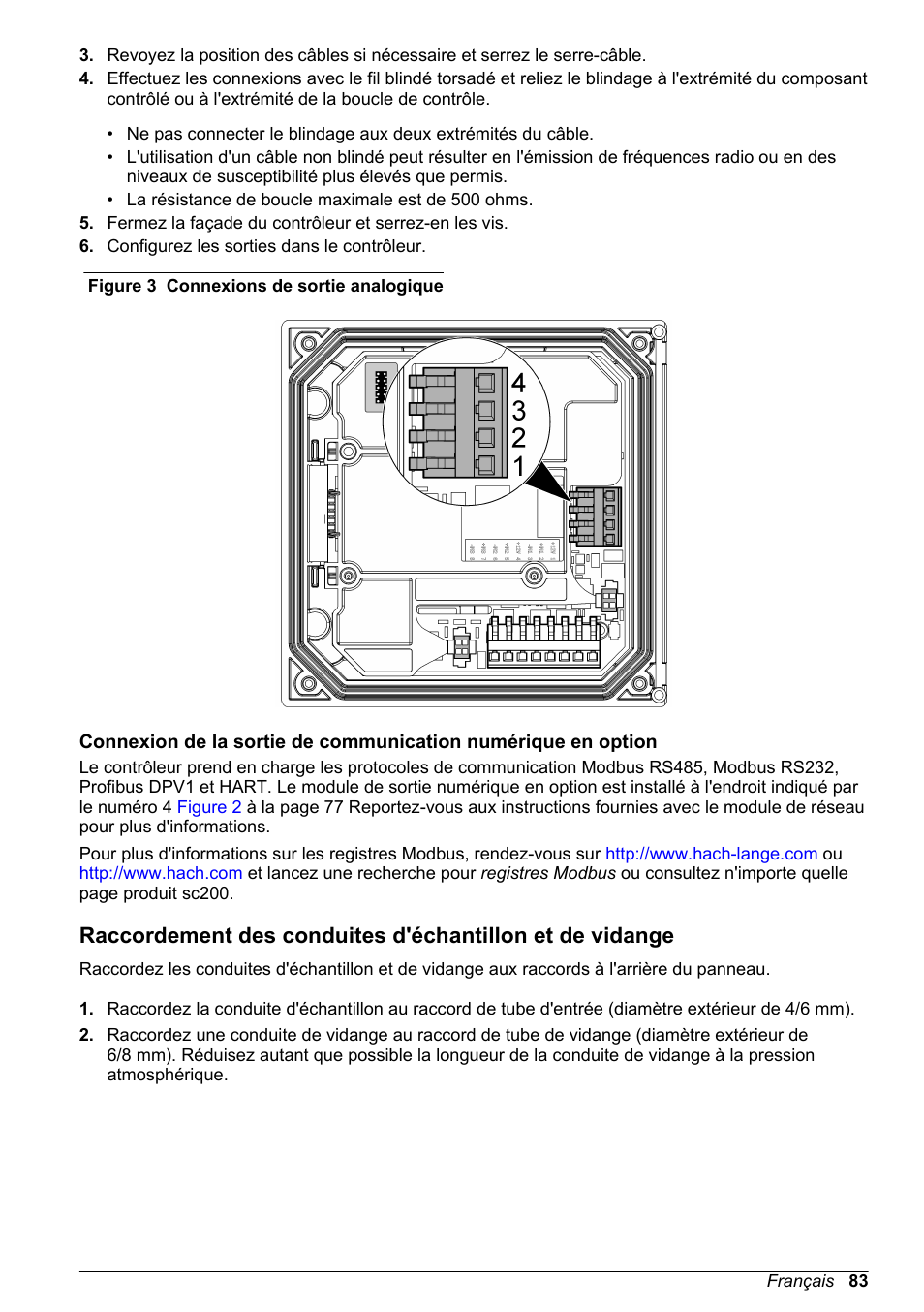Figure 3, Remarque | Hach-Lange POLYMETRON 9586 User Manual | Page 83 / 252