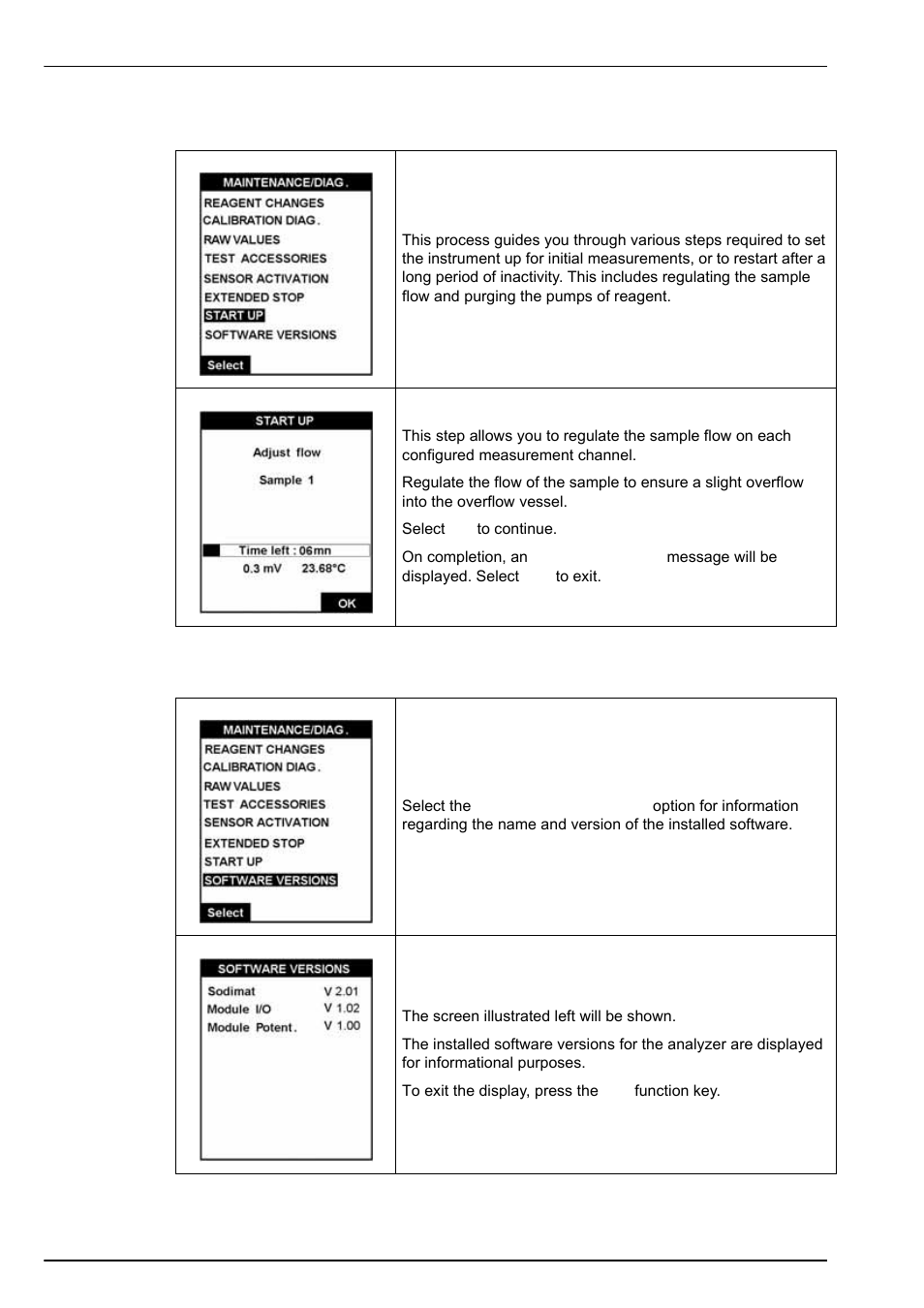 13 startup, 14 software versions, 13 startup 9.14 software versions | Hach-Lange POLYMETRON 9245 User Manual User Manual | Page 104 / 132