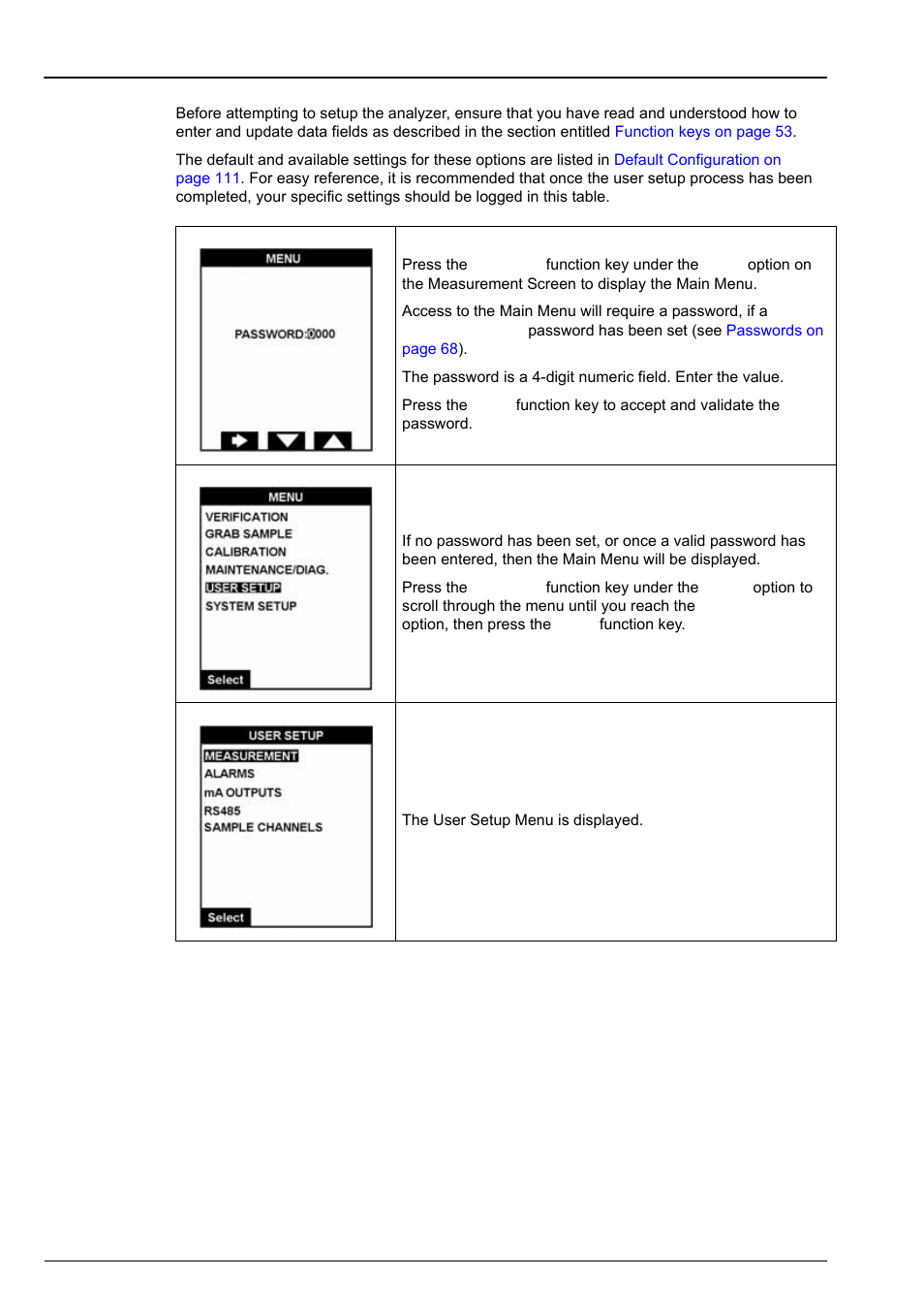 Section 7 user setup | Hach-Lange POLYMETRON 9245 User Manual User Manual | Page 73 / 132