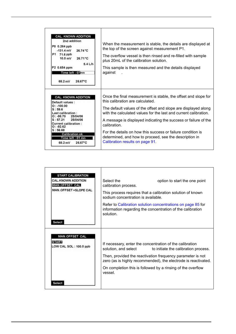 2 one point calibration, To the system (see, One point | Calibration 8.4.2 one point calibration | Hach-Lange POLYMETRON 9245 User Manual User Manual | Page 90 / 132