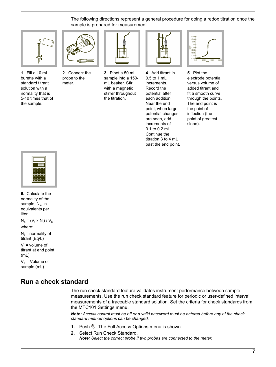 Run a check standard | Hach-Lange MTC10130 User Manual | Page 7 / 16