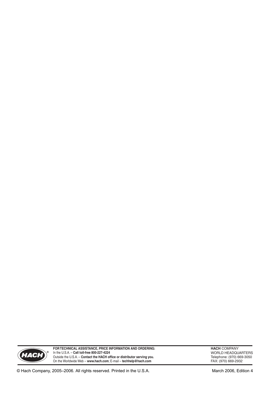 Hach-Lange LDO101-03 User Manual | Page 6 / 6