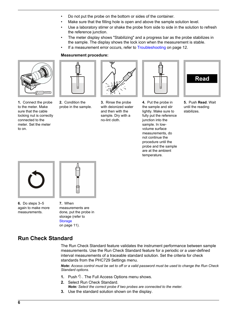 Run check standard | Hach-Lange PHC729 User Manual | Page 6 / 16