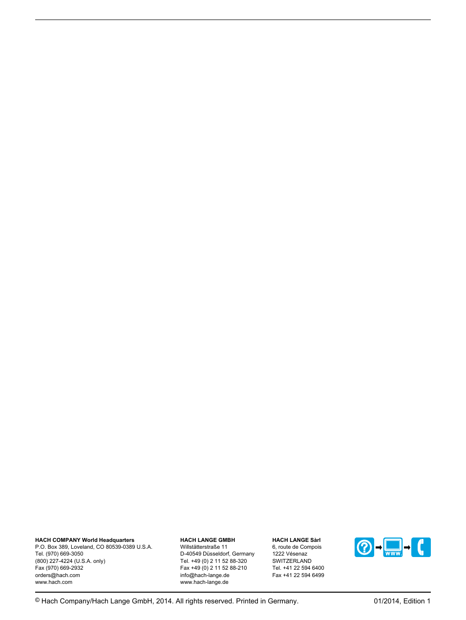 Hach-Lange PHC108 User Manual | Page 14 / 14