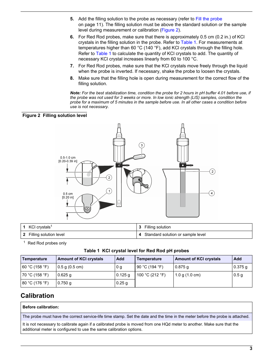 Calibration | Hach-Lange PHC725 User Manual | Page 3 / 16