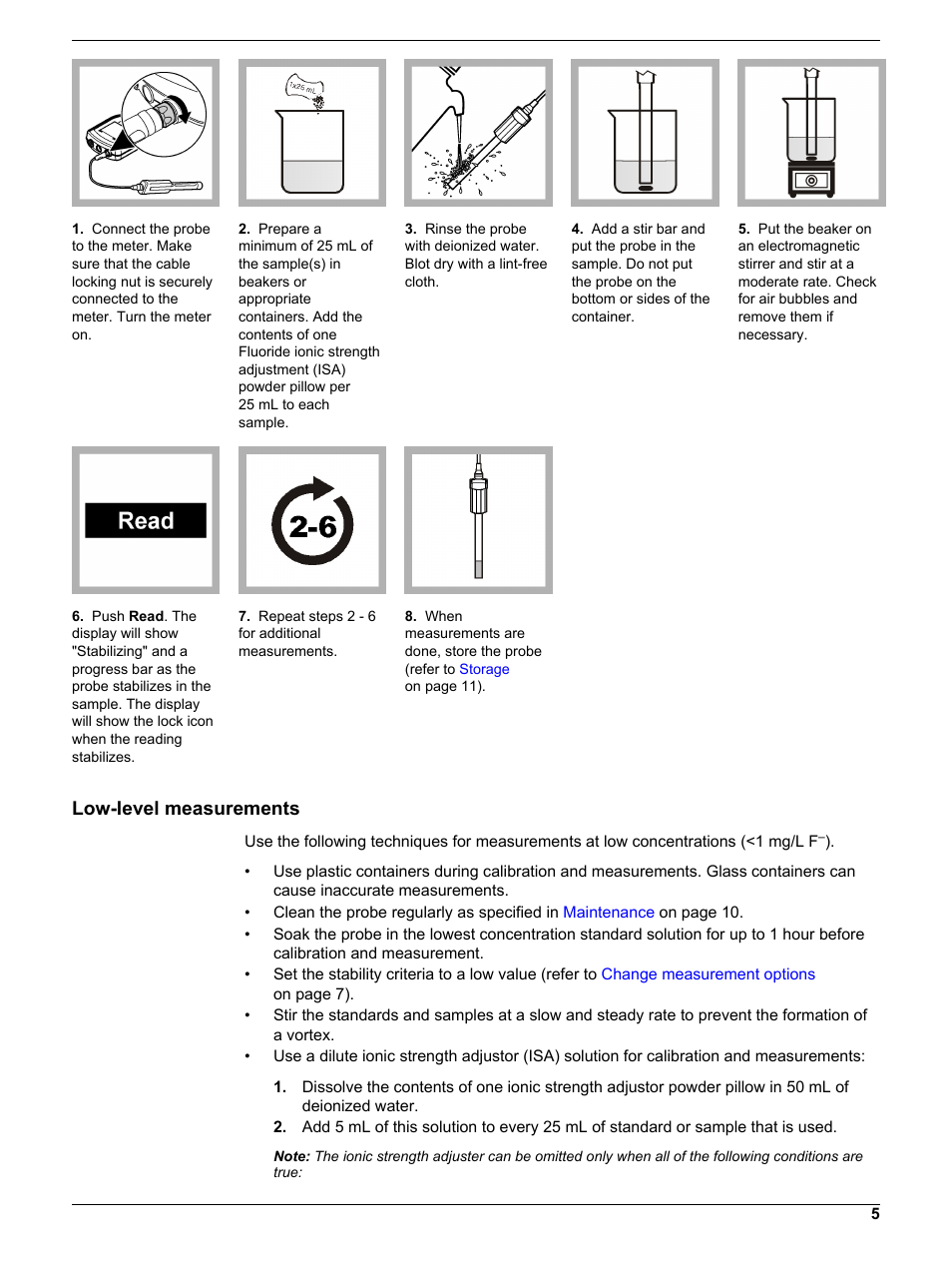 Low-level measurements | Hach-Lange ISEF12103 User Manual User Manual | Page 5 / 14