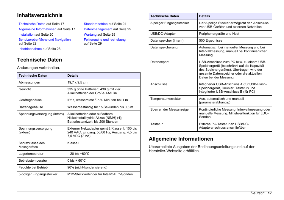 Hach-Lange HQ30D Basic User Manual User Manual | Page 17 / 354