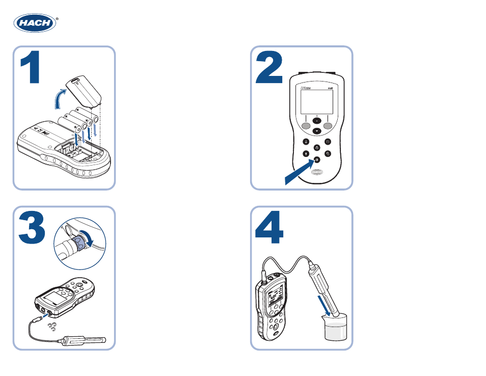 Hach-Lange HQD System Features Quick Reference Card User Manual | 2 pages