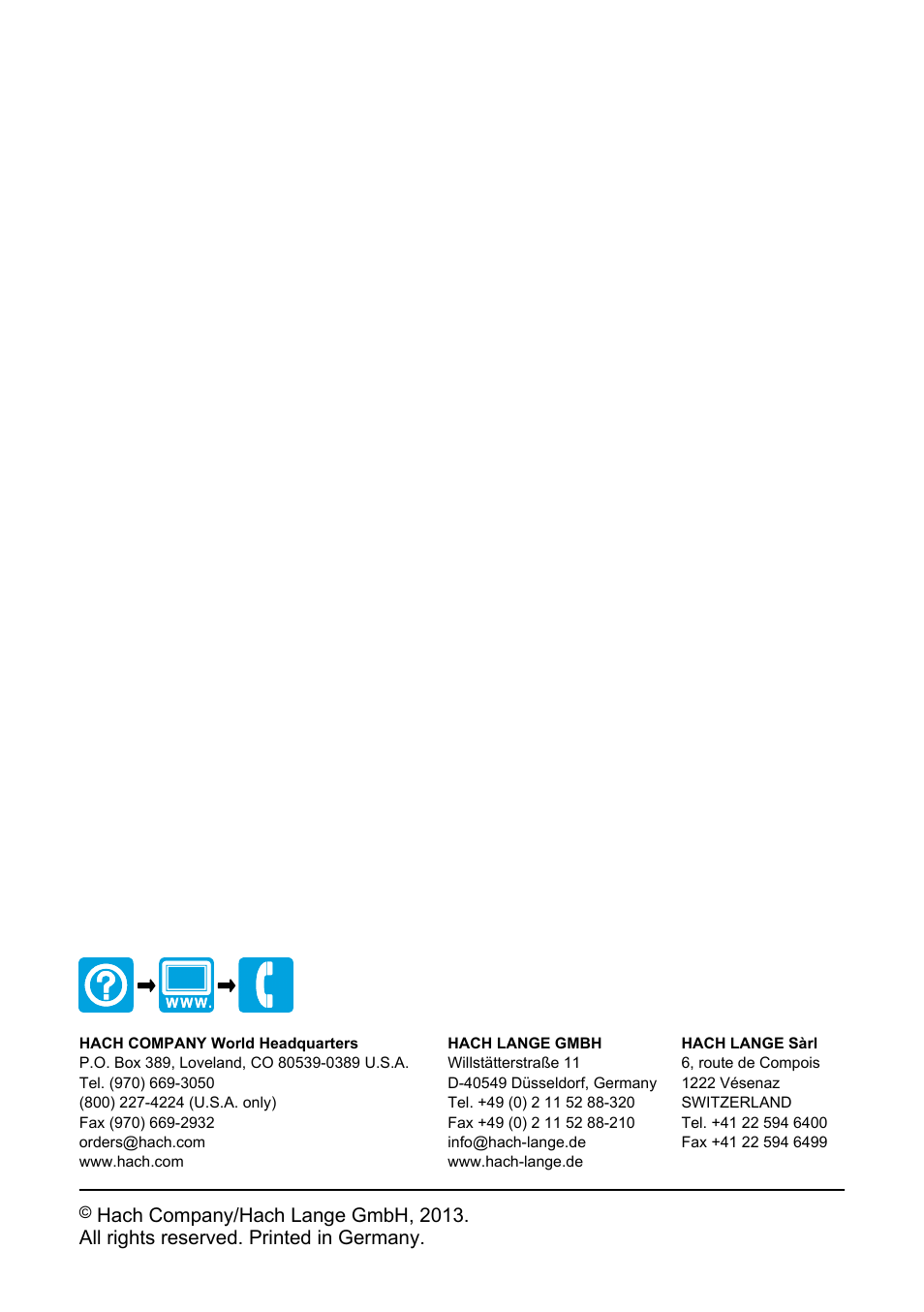 Hach-Lange H-Series Meters Basic User Manual User Manual | Page 136 / 136