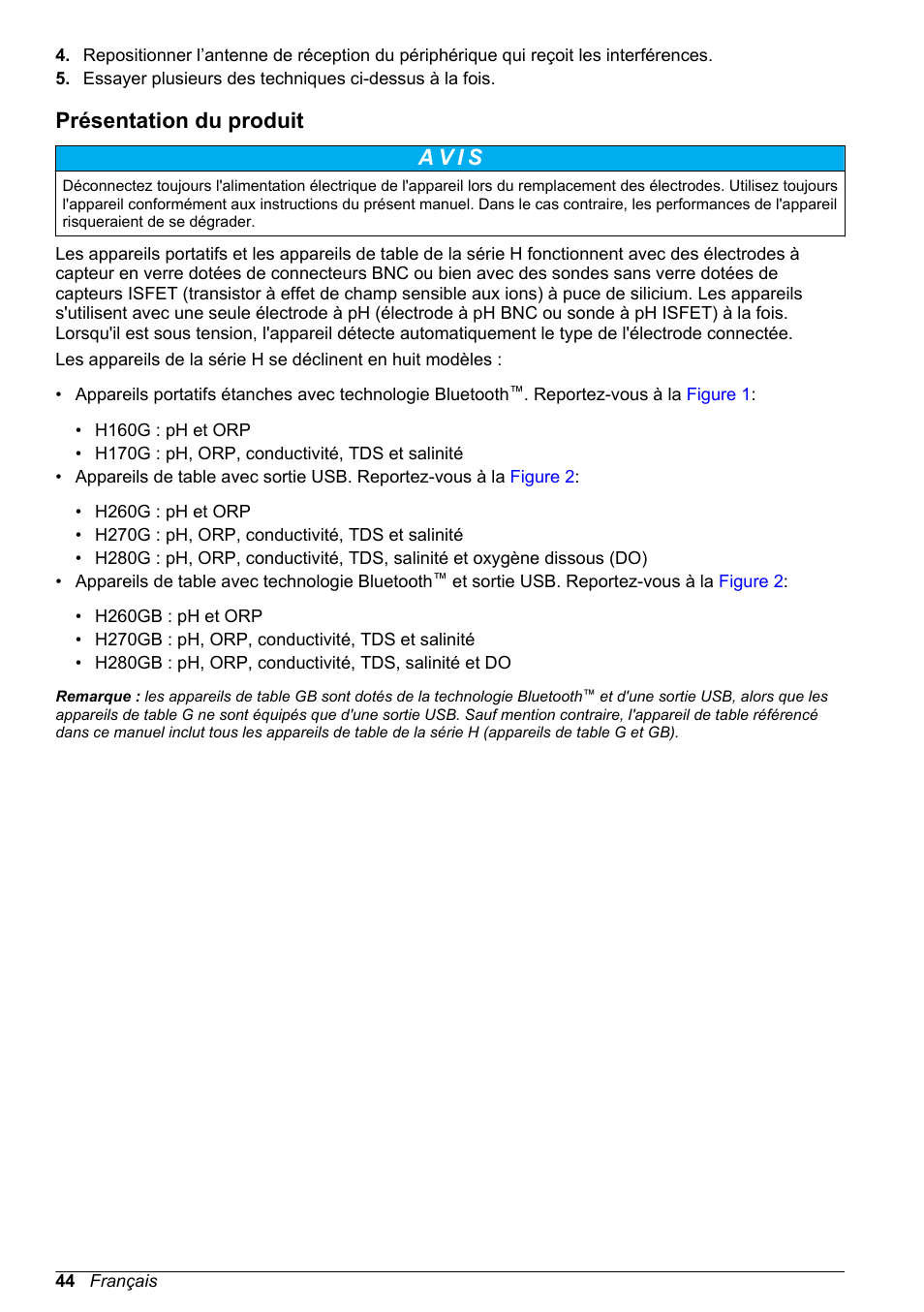 Présentation du produit | Hach-Lange H-Series Meters Basic User Manual User Manual | Page 44 / 136