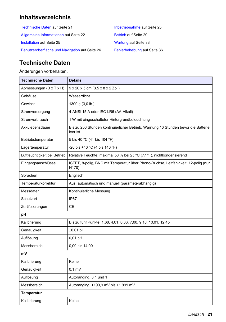 Hach-Lange H170 User Manual User Manual | Page 21 / 134