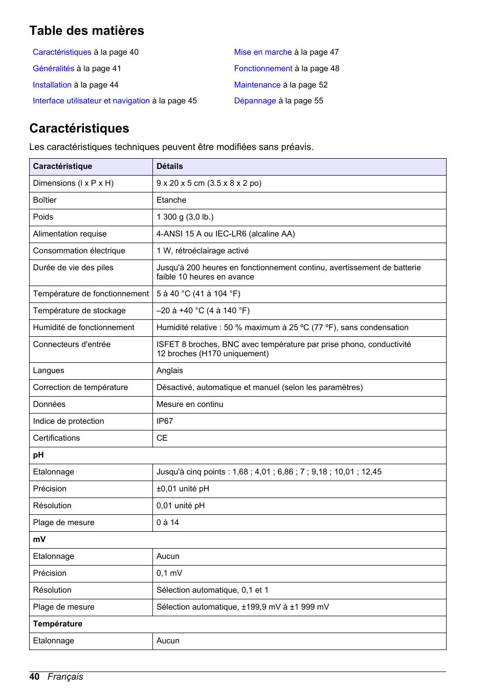 Hach-Lange H170 User Manual User Manual | Page 40 / 134