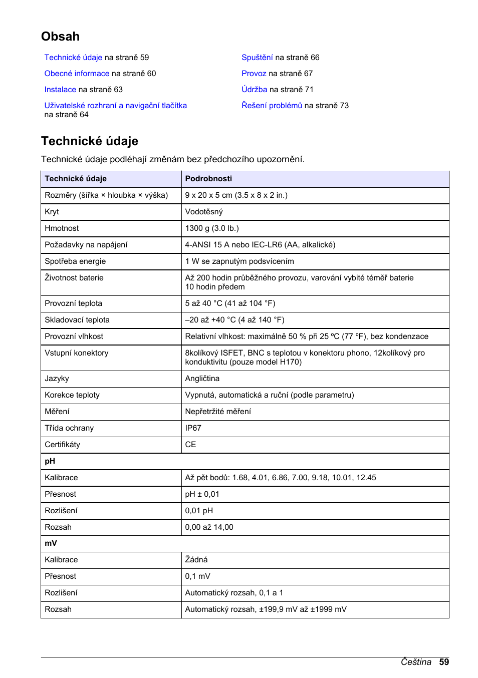 Hach-Lange H170 User Manual User Manual | Page 59 / 134