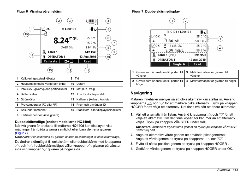 Navigering | Hach-Lange HQ411D Basic User Manual User Manual | Page 147 / 324