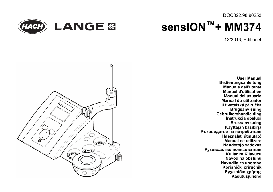 Hach-Lange SENSION+ MM374 User Manual | 490 pages