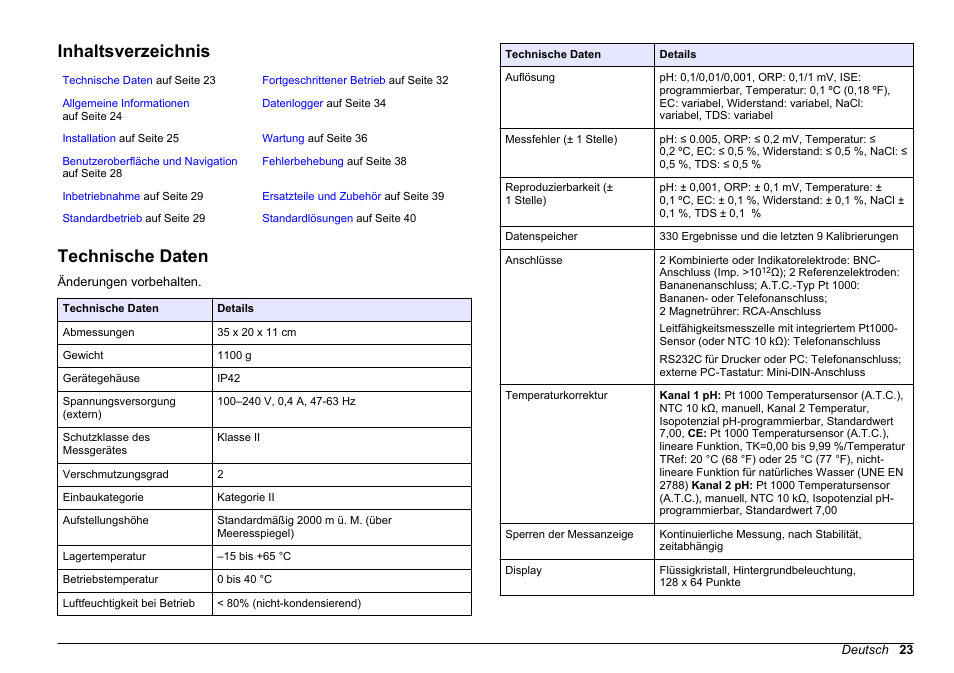 Hach-Lange SENSION+ MM374 User Manual | Page 23 / 490