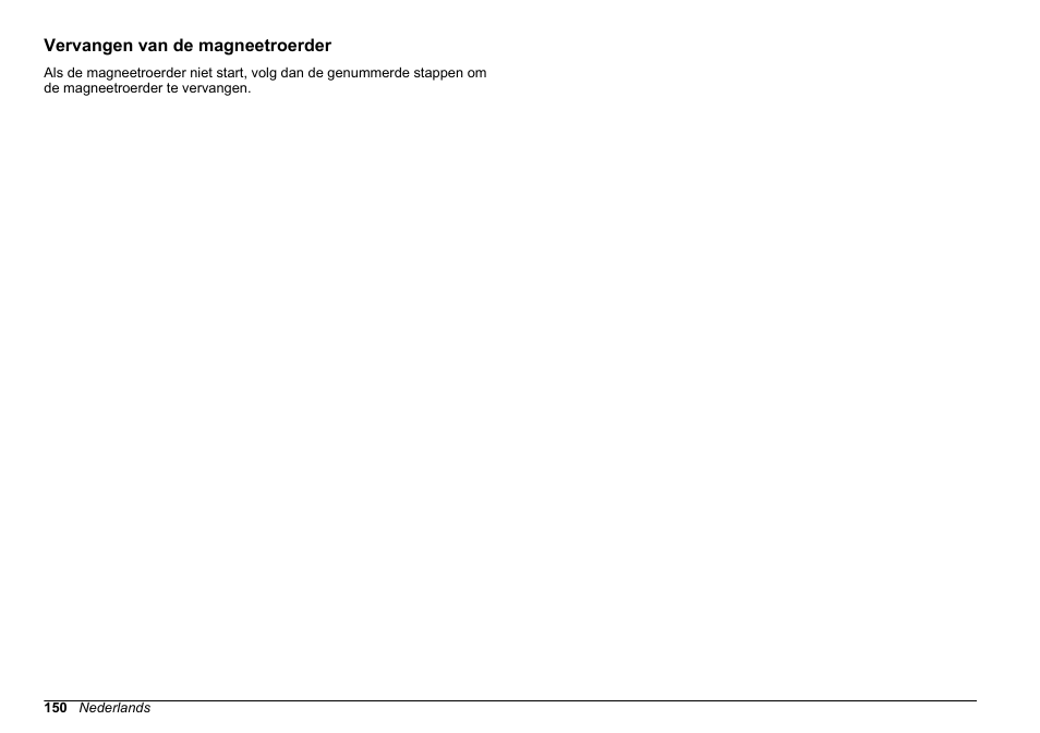 Vervangen van de magneetroerder | Hach-Lange SENSION+ pH31 User Manual | Page 150 / 394