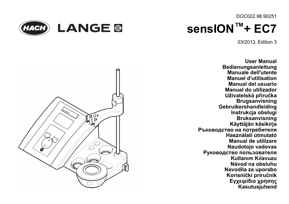 Hach-Lange SENSION+ EC7 User Manual | 268 pages