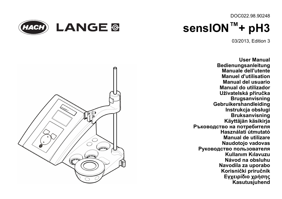 Hach-Lange SENSION+ pH3 User Manual | 278 pages