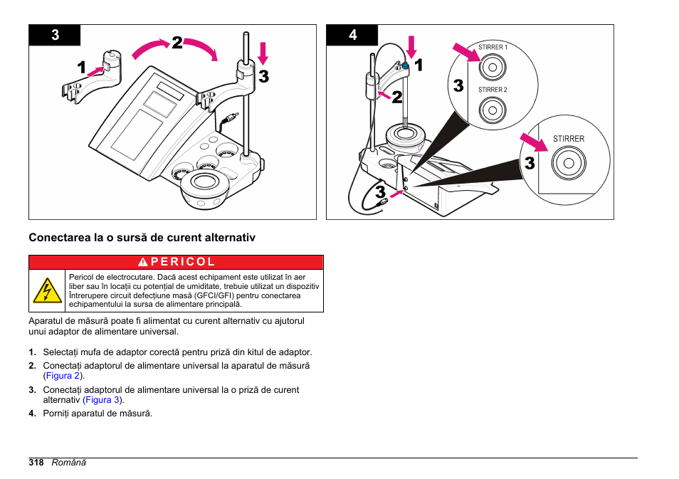 Conectarea la o sursă de curent alternativ | Hach-Lange SENSION+ MM378 User Manual | Page 318 / 520
